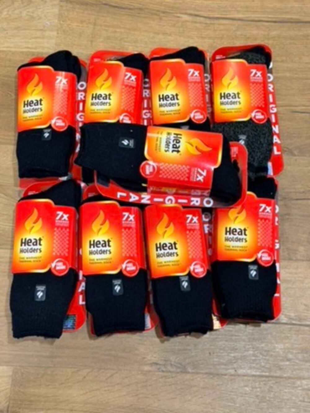 NEW Heat Holders SOCKS lot 9 Pair Size Men 7-12 Women 8-13 UNISEX Winter SNOW